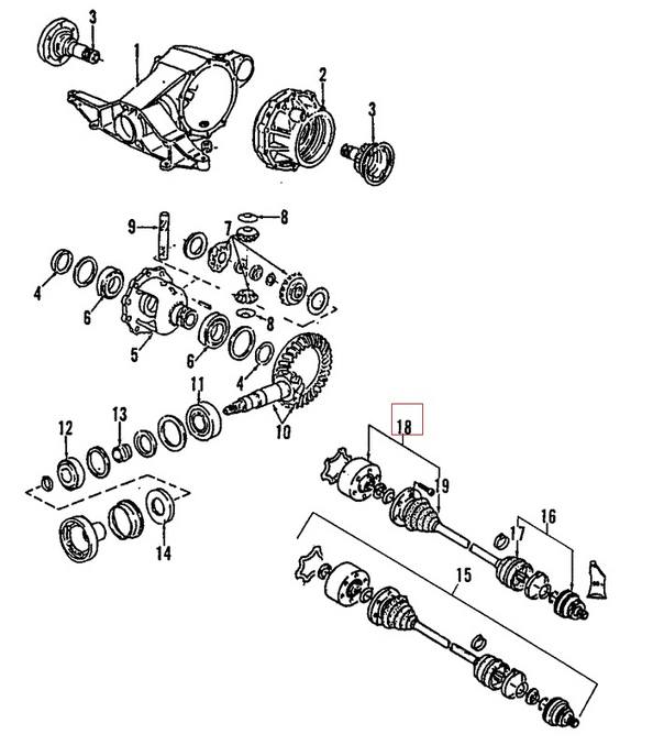 Audi VW CV Joint Kit - Front Inner 191498103C